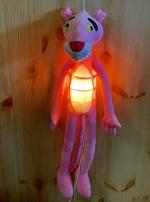 Nyrwana Delivering Smiles In Inida Cotton Pink Pink Panther Hanging Lamp With Soft Toy Structure For Kids Room