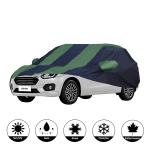 Allextreme D7010 Car Body Cover Compatible with 1 Pc Custom Fit Dustproof UV Heat Resistant Indoor Outdoor Body Protection (Navy Blue and Green)