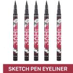 BINGEABLE...ENJOY THE DIFFERENCE Yankina 36H Waterproof Long Lasting Sketch Pen Eyeliner (Set Of 5)