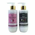 Lala's Red Onion Shampoo & Hair Conditioner Combo - for Smooth, Thick and Nourised Hair, each 200ml