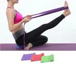 Inditradition Yoga Strap Resistance Band, Latex Rubber, 01 Pc