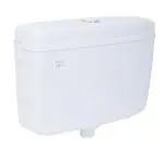 PARRYWARE SLIMLINE PREMIUM Series Polymer/PVC Dual Flush System Exposed CISTERN/Flush Tank (White) | 6-3L, Top Center Lever | For Western (WC) or Indian Commodes | E83921C
