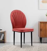 Vergo Bloom Dining Chair Velvet Upholstery with Cushion Seat (Dusty Pink)