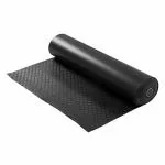 GLOBAL PREMIUM Electrical Insulation Rubber Mat3.3KV, Class A (1 Mtr x 2 Mtr, 2mm Thickness) Black Color, 1 Pc, Insulating Rubber Mat, AntiSkid, Shock Proof, ISI Certified