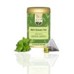 Tea Leaf & Co. Mint Green Tea (15 Pyramid Tea Bags) | For Boosts Metabolism & Detoxifies the Body | Refreshes The Mind | A Perfect Blend of Calming Flavors | 100% Farm Fresh & Natural