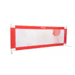 BUMTUM Baby Bed Rail Guard, 180x72Cm, Bed Rails For Baby & Toddler Safety, Portable Baby Bed Fence, Adjustable, Single Side Baby Bed Rail (Hot Air Print Red)