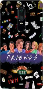 CustomEra OnePlus 6 Multicolour Friends Poster Design Plastic Hard Case Back Cover