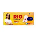 RIO Sanitary Pads for women, Comfort Weave with Wings (XL) - (280mm , Pack of 15)