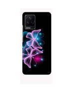 Casotec Butterflies Neon Light Design 3D Printed Hard Back Case Cover for Poco F4 5G / Mi Redmi K40S 5G