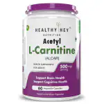 HealthyHey Nutrition Acetyl L-Carnitine (ALCAR) Supplement 60 Capsule