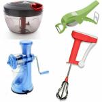 ODD M EVEN Quick Handy Chopper, Whisk, Cutter and Juicer Kitchen Tool Set