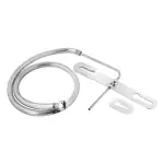 NEW WARE Hands-Free Jet Spray 304 Grade Stainless Steel Toilet American With Bracket & 1 mtr Tube Bidet Jet Hands-Free Spray Heavy Duty Threaded Hose Pipe