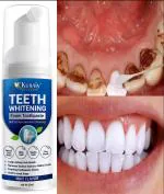 KURAIY Teeth Foam Effectively Remove Yellow Plaque Smoke Stain Dental Cleaning Fresh Breath 60ml