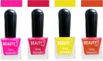 OUR Beauty Multicolor High Quality Quick Dry Long Lasting Hd Colors Nail Polish Pcs Vs35, 32 ml (Set Of 4)