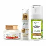 Fytika Radiant Nourishing Day Cream + Anti-Aging Night Cream + Brightening Foaming Facewash - Combo Pack