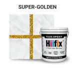 Hiifix Heavy Epoxy Grout for Tiles Gap Filling and Waterproofing for Home Use, Tile Grout and Sealant for Tiles 1kg Super-Golden