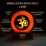 Global Aroma OM Himalayan Rock Salt Lamp for Positive Energy,Ideal for Home Decor