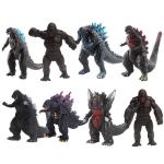 PATPAT Godzilla Action Figures Soft Touch Vinyl PVC Dinosaur Toys 8 Pieces Multicolor