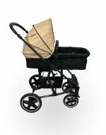 GOLDEN BEE Royal Crown Stroller/Infant Cradle, 2 in 1 Transformable Seat (Stroller Cum Carry Cot), | 3-Position Recline System | Stroller for Toddlers, Baby Boy and Girl Age 0-3 Years (Golden)