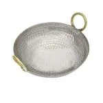 Vismay'S Silver Cast Iron Kadai 3 Liter
