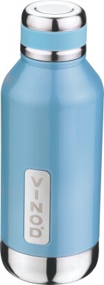 Vinod Bling Flask Water Bottle 750 ml - Fabricated High-Quality Stainless Steel Inside; Useful For Travelling, School, Office, Gym And College Etc (Sky Blue)