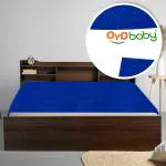 OYO Baby Waterproof bed protector Dry sheet for baby and others Rubber Sheet (Double Bed Size (260cm X 200cm, Royal Blue)