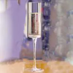 GRIHASTHA E-SHOP Glass Champagne Flutes, 190 ml, Set of 6, Wine Glasses, Lead-Free Slim Glass, Perfect for Christmas Day,Wedding, Anniversary, Party.