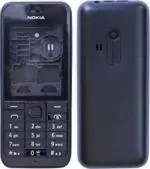 imbi Nokia 220 Black Replacement Housing Body With Front, Middle and Back Keypad Full Panel
