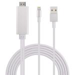 Microware MMPL-OPTICALCBL1M HDMI Adapter Cable for iPhone X/8/7/6/plus/iPad/iPod/iPhone, White