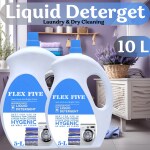 FLEXFIVE Tide Detergent Liquid 10 Liter Blue Laundry Liquid For Fabric Care, Suitable For Top-Load And Front Load Machine
