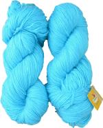 Simi Enterprise Aqua Blue Wool Brilon Wool, Hank Hand Knitting Wool, Art Craft Soft Fingering Crochet Hook Yarn, Needle Knitting Yarn Thread Dye Sm-Gijb, 300 G