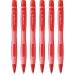 Uniball Shalaku Pencil M5-228 0.5 MM Red Pack of 6