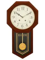 Chronikle Brown Wood Analog Verticle Pendulum Wall Clock
