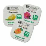 Krayons Nail Polish Remover Wipes Pack Of 3 (30 Pads Each)