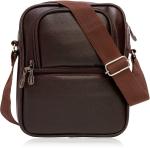 WILDAUK Medium Brown Leatherette Sling Bag 7 L