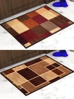 Athom Trendz Living Premium Anti slip Printed Doormat 37x57 cm Combo Pack (ATZ-11-CP05n20)