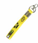 Blue Aura Mismil Yellow Polyester Fabric Id Tag The Doctor 46 And Double Sided Doctor 46 Vr Key Chain Yellow Small Fabric Locking Hook Keychain Lanyard