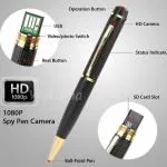GLOSS Spy Camera, HD 1080P Hidden Camera Pen Portable Multifunctional Writing Pen Mini Camera Security Camera