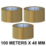 VCR Self Adhesive Brown Cello Tape - 100 Meters in Length - 48mm / 2