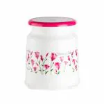 Regalo[ 14 Inch / 36 Cm Height Plastic Strong Round Designer Colorful Big Size Bathroom Bathing Shower Stool For Adults Perfect Sitting Posture (Round, Pink)