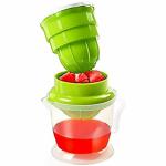 KAYAAN Manual Juicer Strainer Reamer with Handle and Spout Orange Lime Lemon Fruit Squeezer Maker
