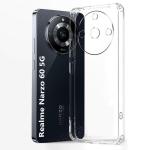 Fashionury Shockproof Back Cover for Realme Narzo 60 5G | Raised Bumps for Camera & Screen Protection | Ultra Clear Soft Silicone Back Cover Case for Realme Narzo 60 5G