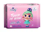 Credly Ultra Premium Soft Sanitary Pads For Women 18X Faster Absorption And 100% Leakage Protection Toxic And Rash Free Anti Bacterial Pads For Women Organic Cotton Sanitary Pads (Size:- Regular, Pack Of 2, 20 Pcs)