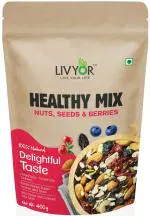 LIVYOR Healthy Mix Nuts, Seeds and Berries Combo| Dry Fruits Trail Mix with Seeds, Berries (400g)