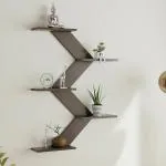 BLUEWUD Astrella Engineered Wood Wall Mount Decorative Shelf,Display Rack (Wenge)