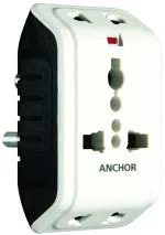 Anchor White Multiplug Adaptor 6A (Pack of 2)