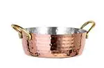Shapes Copper, Silver Stainless Steel Serving Bowl (Pack Of 1)