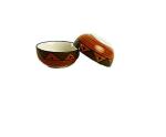 Caffeine Orange Ceramic Dessert Bowl (Set Of 2)