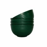 Irida Naturals Unbreakable Wheat Straw Serving Bowl Set Of 4-6 Inch (Forest Green) Eco-Friendly Microwave Safe Bowl,Dish Washer,Salad Bowl,Mixing Bowl Ideal For Snacks,Rice,Salad&Noodles,800 milliliter