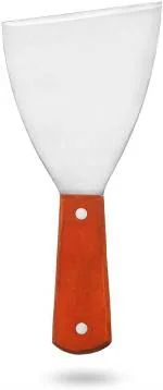 P-Plus International Wood Handle Slant Edge Grill Scraper Metal Griddle Scraper Chopper Dough Cutter Spatula Kitchen Gadget Pack of 1